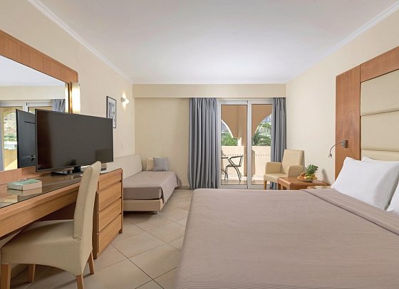 Lindos Royal Resort - Wohnbeispiel Doppelzimmer Superior seitl. Meerblick (Zimmercodierung DSN)