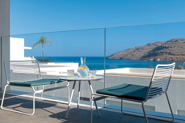 Lindos Grand Resort & Spa - Wohnbeispiel Doppelzimmer Deluxe Meerblick (Zimmercodierung DDM)