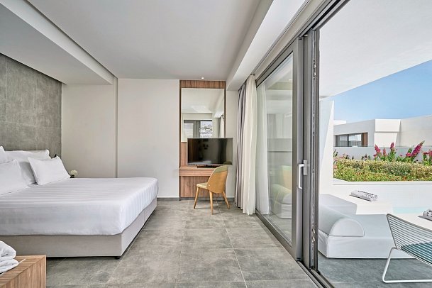 Lindos Grand Resort & Spa - Wohnbeispiel Juniorsuite Deluxe Privatpool (Zimmercodierung JD1)
