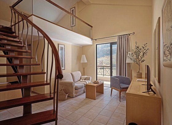 Lindian Dream SeaSide Resort - Wohnbeispiel Maisonette seitlicher Meerblick (Zimmercodierung MBN)