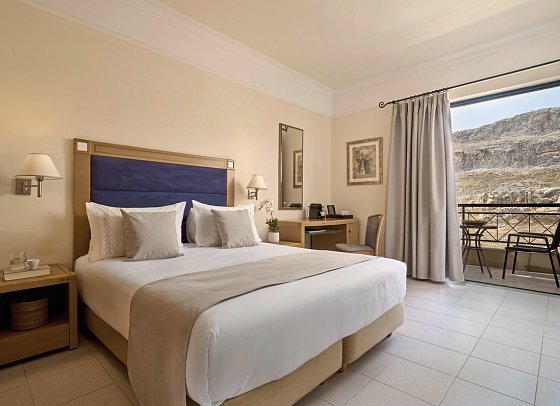 Lindian Dream SeaSide Resort - Wohnbeispiel Doppelzimmer seitlicher Meerblick (Zimmercodierung DBN)