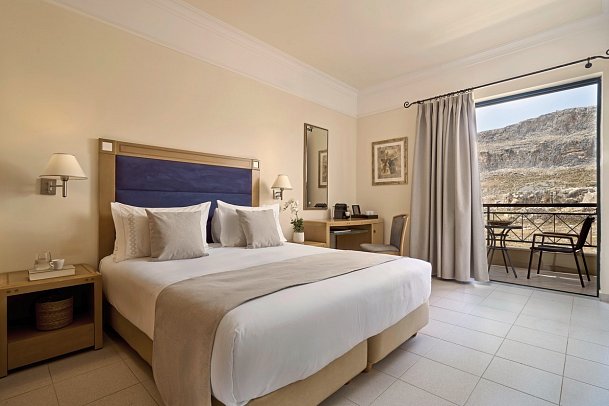 Lindian Dream SeaSide Resort - Wohnbeispiel Doppelzimmer seitlicher Meerblick (Zimmercodierung DBN)