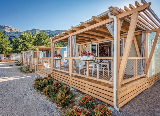 Valamar Camping Baska - Wohnbeispiel Mobilheim Marena Home für 4 plus 2 (Zimmercodierung CM1)