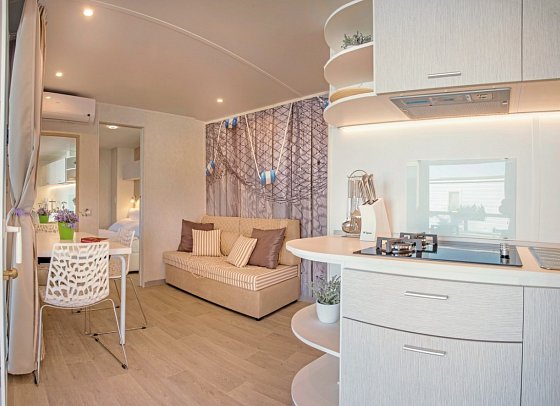 Valamar Camping Baska - Wohnbeispiel Mobilheim Marena Home für 4 plus 2 (Zimmercodierung CM1)