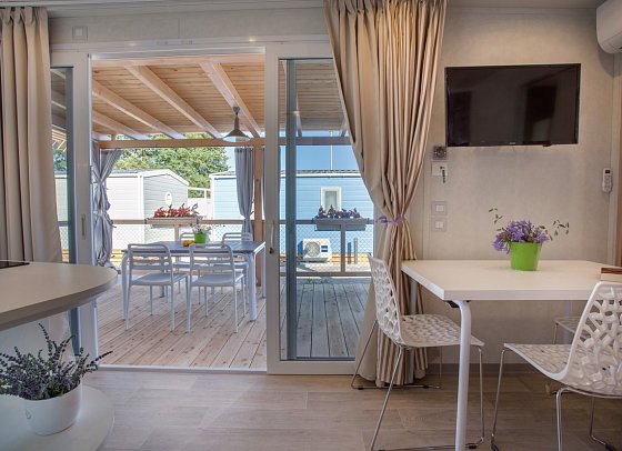 Valamar Camping Baska - Wohnbeispiel Mobilheim Marena Home für 4 plus 2 (Zimmercodierung CM1)