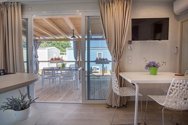 Valamar Camping Baska - Wohnbeispiel Mobilheim Marena Home für 4 plus 2 (Zimmercodierung CM1)