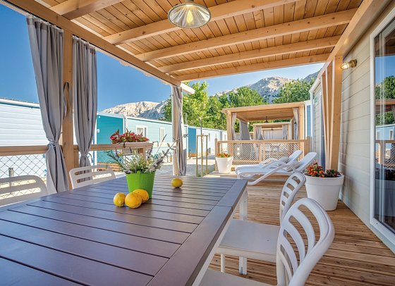 Valamar Camping Baska - Wohnbeispiel Mobilheim Marena Home für 4 plus 2 (Zimmercodierung CM1)