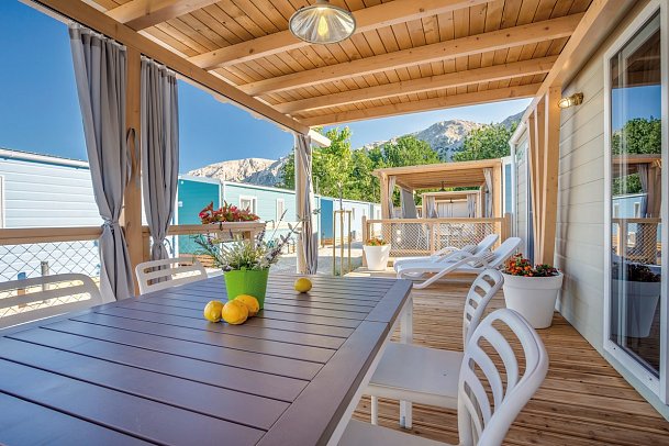 Valamar Camping Baska - Wohnbeispiel Mobilheim Marena Home für 4 plus 2 (Zimmercodierung CM1)