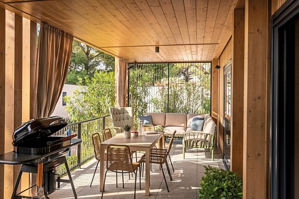 Valamar Camping Padova - Wohnbeispiel Hilltop Green Home für 5 (Zimmercodierung CB6)