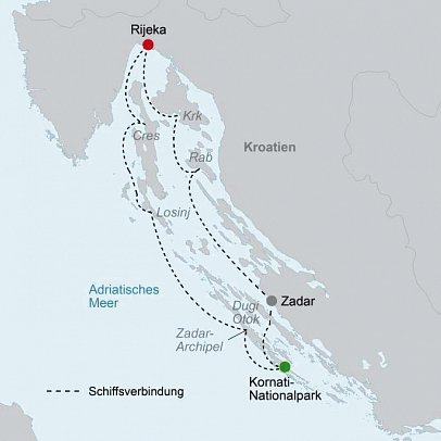 Kreuzfahrt Highlights Kvarner Bucht