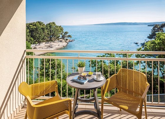 Sunny Krk by Valamar - Wohnbeispiel Zimmer für 2 Meerblick (Zimmercodierung D1M)