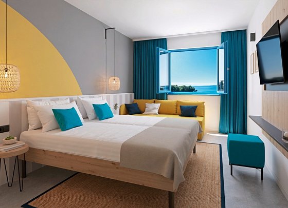 Sunny Krk by Valamar - Wohnbsp. Zimmer für 2 plus 1 Meerseite (Zimmercodierungen TBC & FBC)