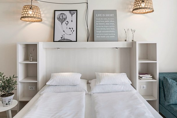 Park Punat by Falkensteiner - Wohnbeispiel Doppelzimmer Komfort (Zimmercodierungen DF1, DF2 & FB1)