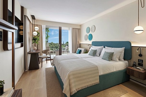 Arba Resort Valamar Collection - Wohnbeispiel Zimmer für 2 plus 1 (Zimmercodierungen DB2 & FV1)