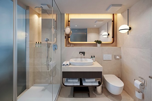 Arba Resort Valamar Collection - Beispiel Bad Zimemr für 2 (Zimmercodierungen DB1, DB2, DBCFV1 & FV2)