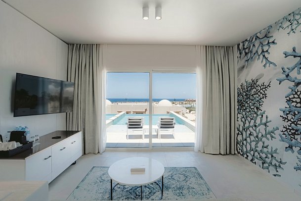 Sentido Reef Oasis Suakin Resort - Wohnbeispiel Doppelzimmer Swim Up (Zimmercodierung D1Q)