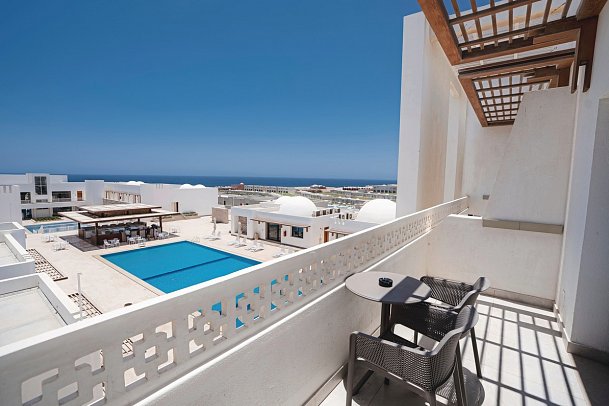 Sentido Reef Oasis Suakin Resort - Beispiel Balkon Doppelzimmer Economy (Zimmercodierungen DE1 & DC1)
