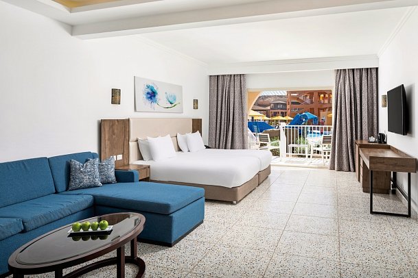 Pickalbatros Portofino Villaggio Resort - Wohnbeispiel Familienzimmer Deluxe Poolblick (Zimmercodierung FDP)