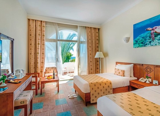 Three Corners Equinox Beach Resort - Wohnbeispiel Doppelzimmer Komfort Meerblick (Zimmercodierungen DFM & DCM)
