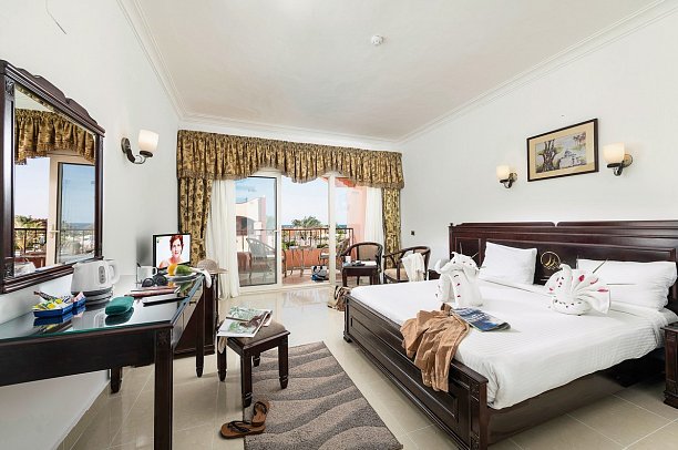 Three Corners Happy Life Beach Resort - Wohnbeispiel Doppelzimmer Komfort Meerseite (Zimmercodierungen DFC & DCC)