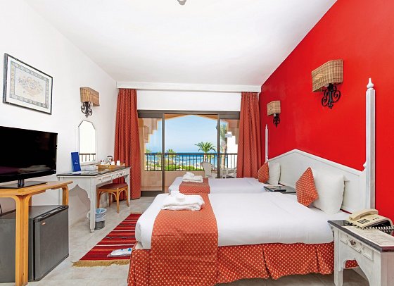 Flamenco Beach & Resort - Wohnbeispiel Doppelzimmer seitl. Meerblick (Zimmercodierungen D1N & DCN)