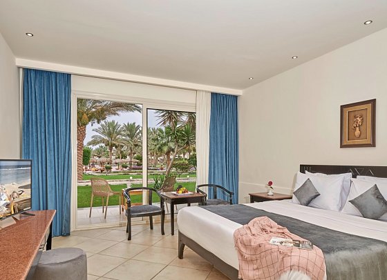 Three Corners Sea Beach Resort - Wohnbeispiel Doppelzimmer Komfort Gartenblick (Zimmercodierungen DFG & DCG)