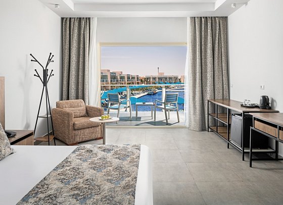 Pickalbatros Sea World Resort - Wohnbeispiel Doppelzimmer Deluxe Poolblick (Zimmercodierungen DDP & DC1)