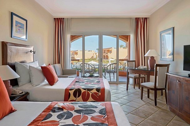 Jaz Grand Marsa - Wohnbeispiel Doppelzimmer Superior Premium Poolblick (Zimmercodierungen DS1 & DC1)