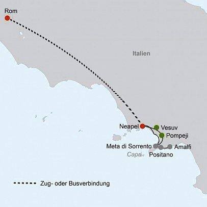 Kleingruppenreise Rom & Amalfiküste