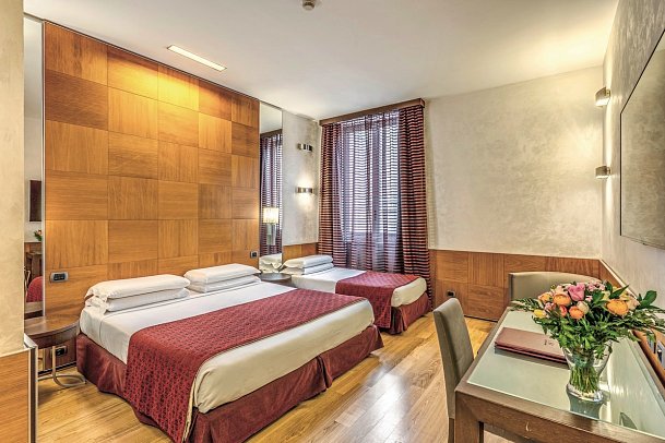 Kolbe - Wohnbeispiel Dreibettzimmer Superior (Zimmercodierung TS1)