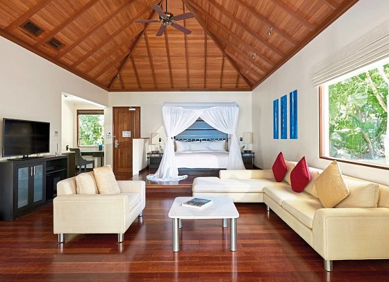 NIVA Labriz Seychelles - Wohnbeispiel Beach Sanctuary Pool Villa (Zimmercodierungen VDM, VHO & VD8)