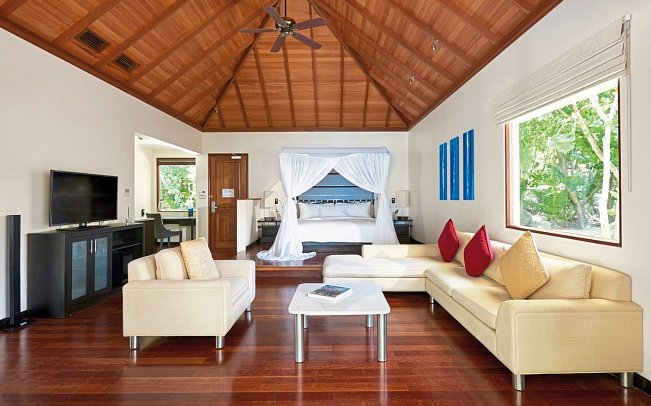 NIVA Labriz Seychelles - Wohnbeispiel Beach Sanctuary Pool Villa (Zimmercodierungen VDM, VHO & VD8)