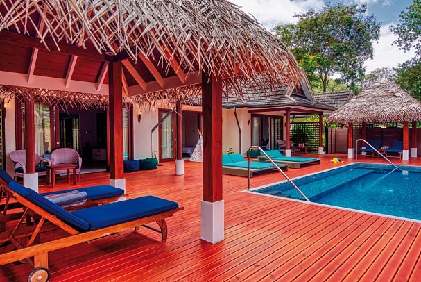 NIVA Labriz Seychelles - Wohnbeispiel Two Bedroom Garden Oasis Family Poolvilla (Zimmercodierungen VI1 & FX8)