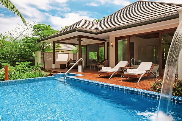 NIVA Labriz Seychelles - Wohnbeispiel Jungle Sanctuary Pool Villa (Zimmercodierungen VB1, VH1 & VX8)