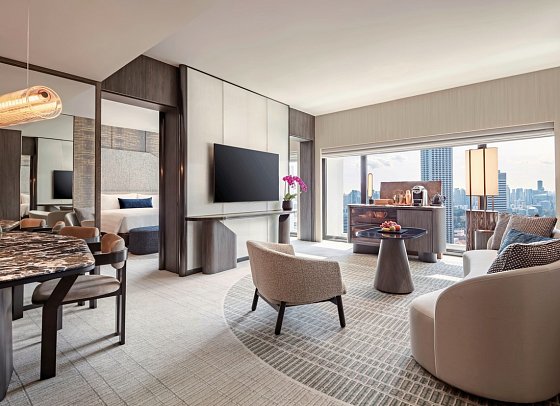 Pan Pacific Singapur - Wohnbeispiel Premier Suite (Zimmercodierung WB1)
