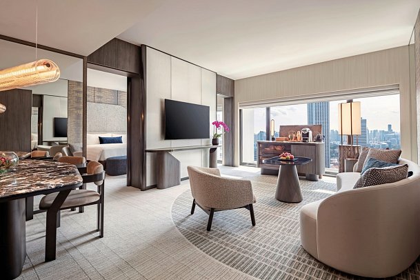 Pan Pacific Singapur - Wohnbeispiel Premier Suite (Zimmercodierung WB1)