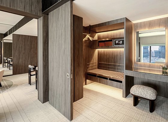 Pan Pacific Singapur - Wohnbeispiel Premier Suite (Zimmercodierung WB1)