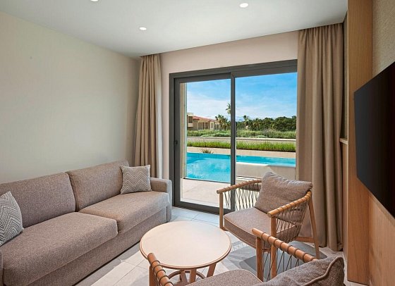 Meravia Leonardo Limited Edition - Wohnbeispiel Deluxezimmer Gartenblick und Privatpool (Zimmercodierung DDR)