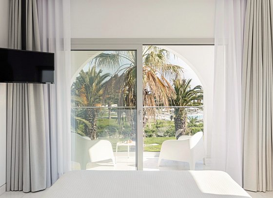 Kassandra Palace Seaside Resort - Wohnbeispiel Suite 1 Schlafzimmer Meerblick (Zimmercodierung WBM)