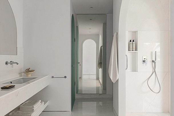 Kassandra Palace Seaside Resort - Wohnbeispiel Suite 1 Schlafzimmer Meerblick (Zimmercodierung WBM)