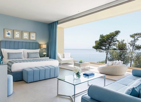Sani Club - Wohnbeispiel Junior Suite Grand Balcony (Zimmercodierung JBM)