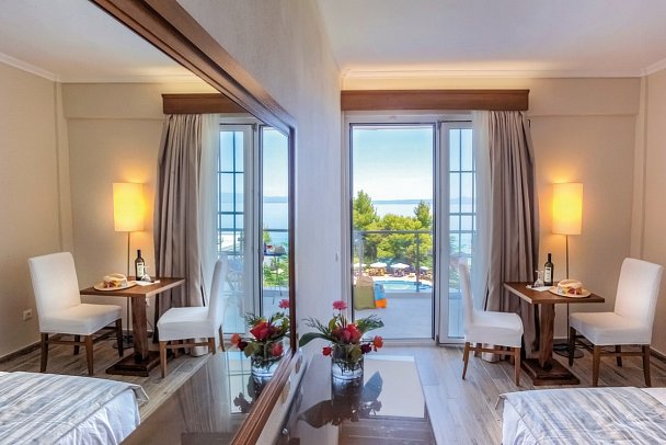 Canvas by Mitsis Alexander the Great Beach - Wohnbeispiel Doppelzimmer Meerblick (Zimmercodierung DBM)