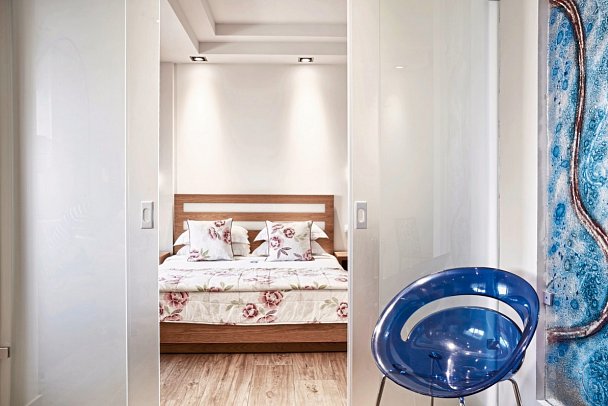 Antigoni Seaside Resort - Wohnbeispiel Suite Deluxe Meerblick (Zimmercodierung WDM)