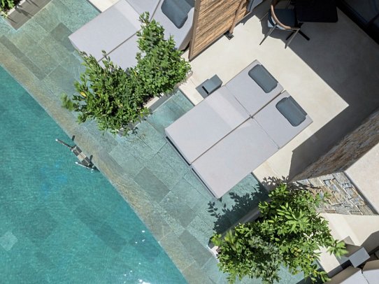 Zelia Halkidiki, Part of Destination by Hyatt - Wohnbeispiel Doppelzimmer Swim-up (Zimmercodierung DBQ)