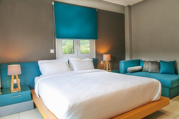 Royal Hotel and Suites - Wohnbeispiel Studio Deluxe Poolblick (Zimmercodierung SDP)