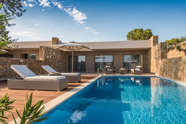 Ikos Olivia - Wohnbsp. Bungalowsuite Deluxe 2 SZ Privat Pool (Zimmercodierung BD1)
