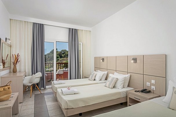 Naftilos Boutique Hotel - Wohnbeispiel Doppelzimmer Meerblick (Zimmercodierung D1M)