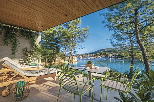 Valamar Amicor Resort - Beispiel Terrasse Villa für 2 plus 3 (Zimmercodierung VSG)