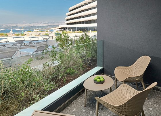 Grand Hotel View - Beispiel Balkon Familienzimmer Meerblick (Zimmercodierung F1M)