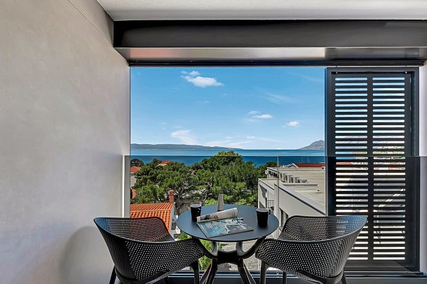 Boutique Hotel Noemia - Beispiel Balkon Familienzimmer Verbindungstür (Zimmercodierung FV1)